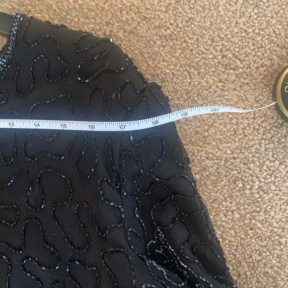 Scala formal beaded top size L. Perfect for a dressy event or even black tie! - Picture 8 of 11